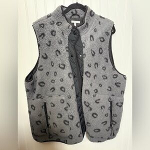 Maurice’s 3X Sherpa Animal Print - Cheetah Vest